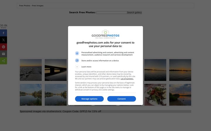 Screenshot of goodfreephotos.com