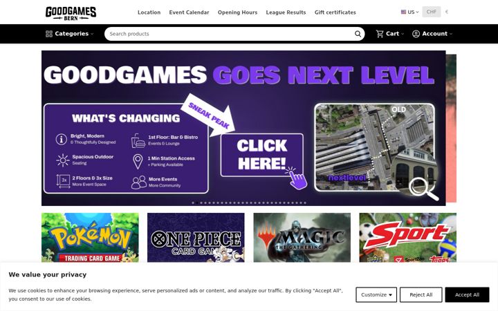 Screenshot of goodgamesbern.ch