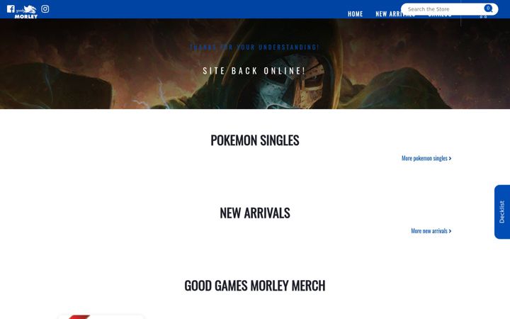 Screenshot of goodgamesmorley.com.au