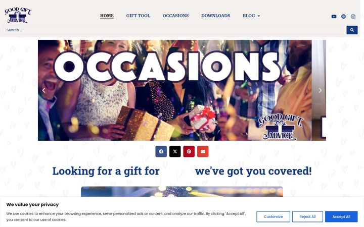 Screenshot of goodgiftadvice.com