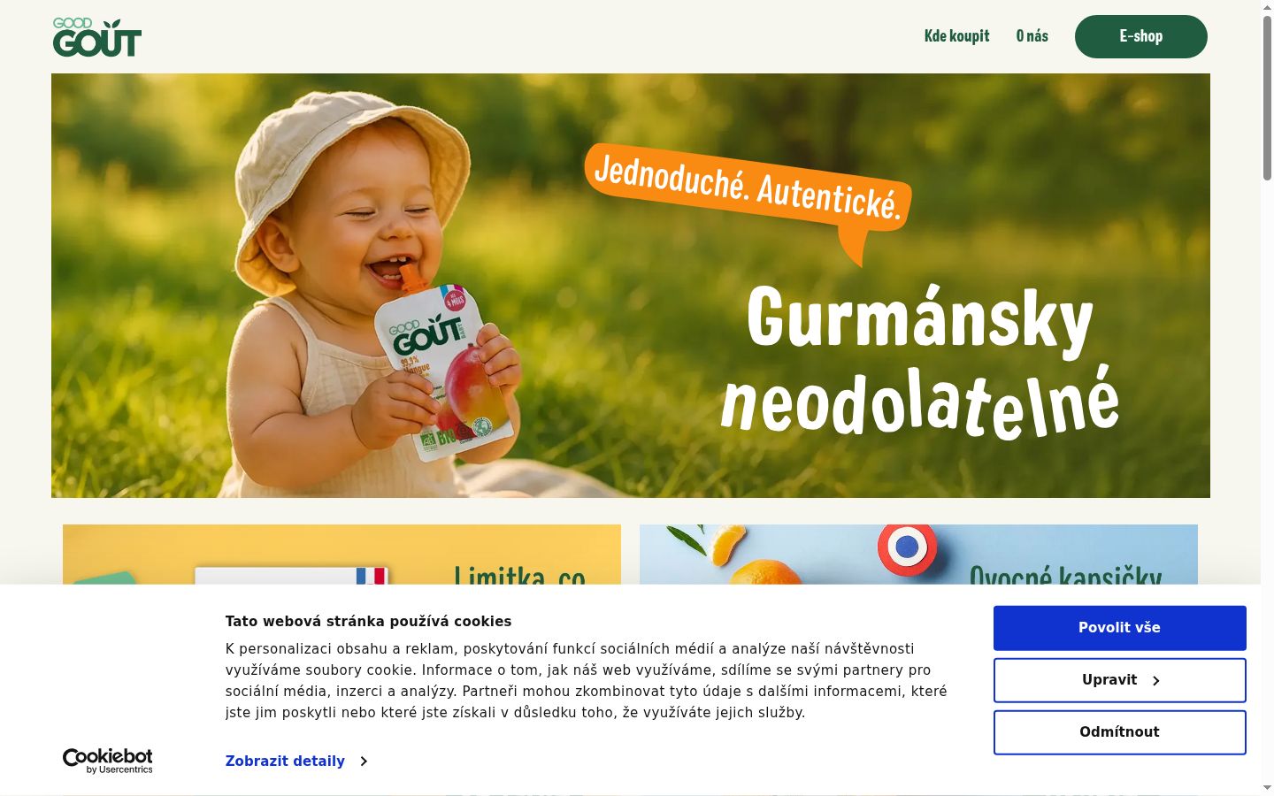 Snímek obrazovky baneru souhlasu zobrazeného před jakoukoli interakcí