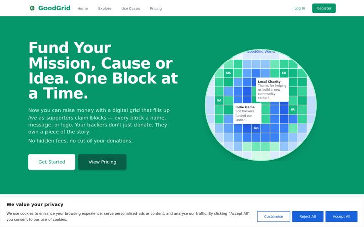 Screenshot of goodgrid.io