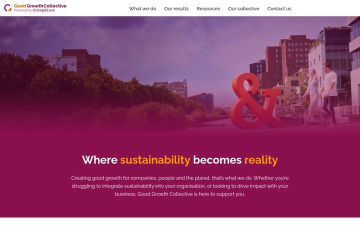 Posnetek zaslona goodgrowthcollective.com