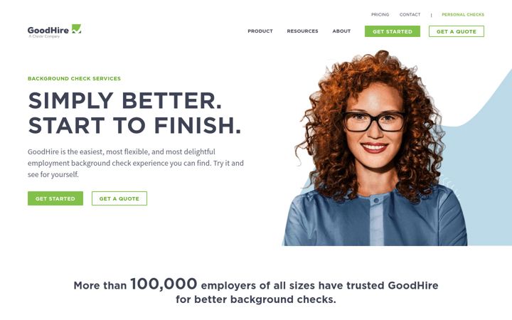 Screenshot of goodhire.com