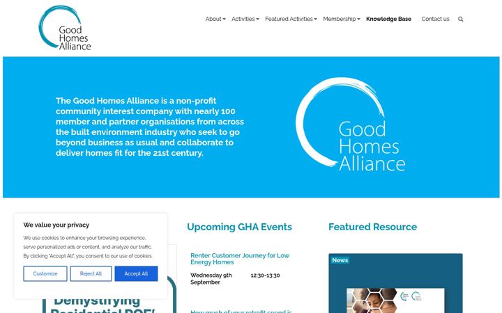Screenshot of goodhomes.org.uk
