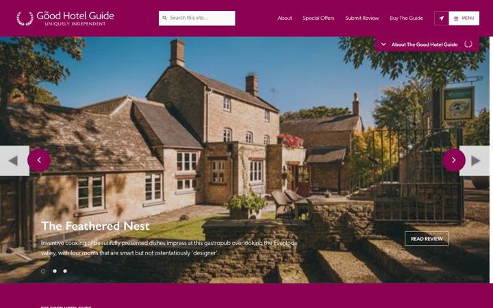 Screenshot of goodhotelguide.com