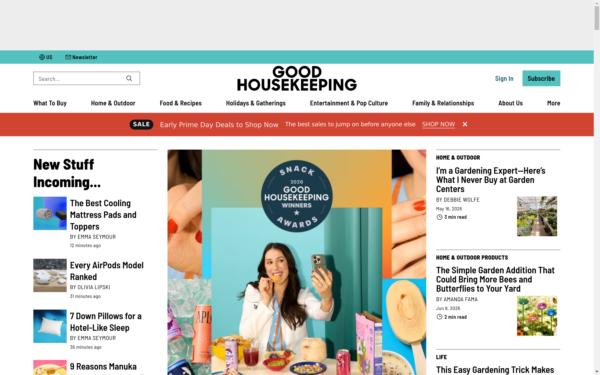 Screenshot of goodhousekeeping.com