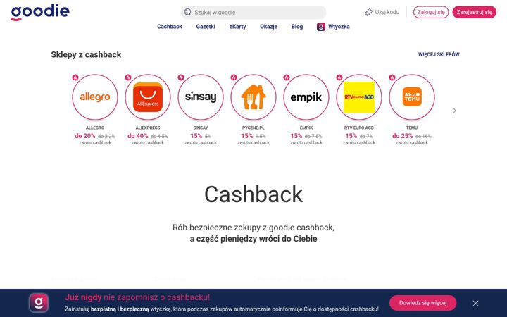 Screenshot of goodie.pl