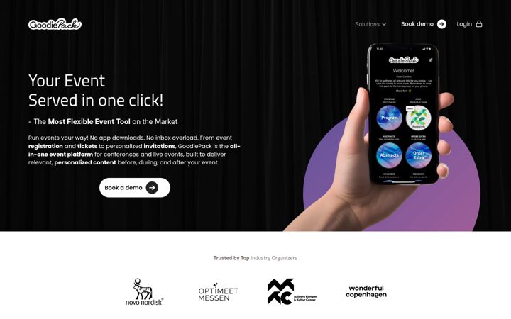 Screenshot ta' goodiepack.com