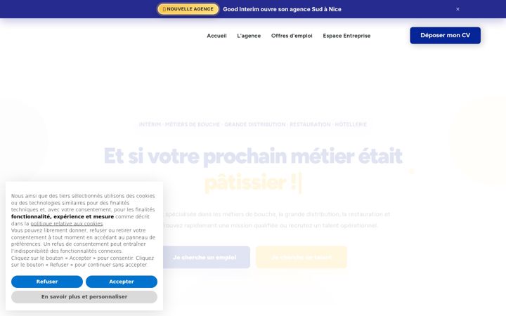 Screenshot of goodinterim.com