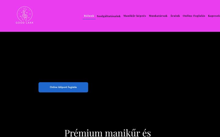 Screenshot of goodlakk.hu