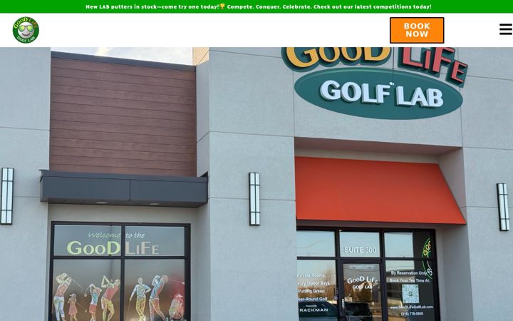 Screenshot of goodlifegolflab.com
