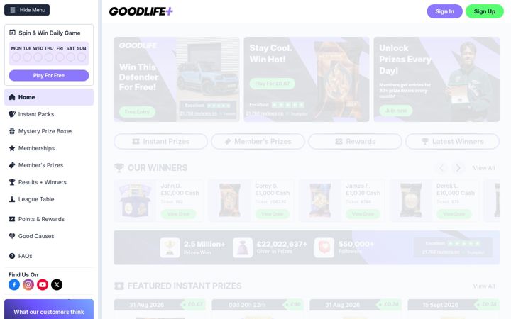 Screenshot of goodlifeplus.co.uk