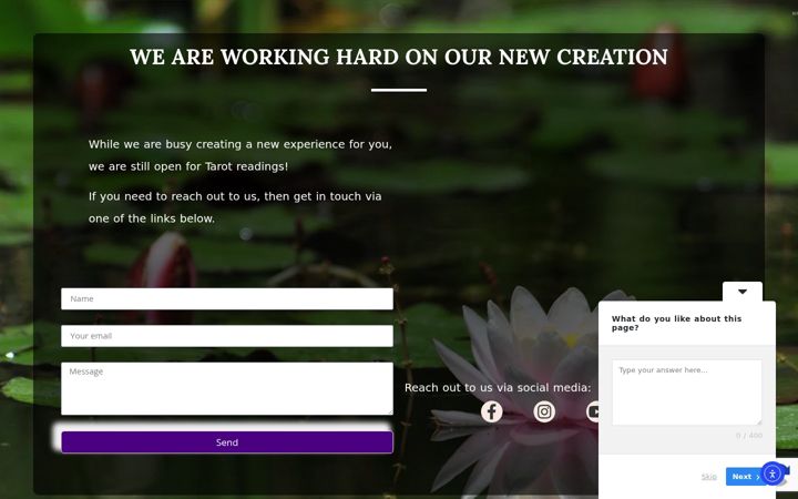 Skærmbillede af goodlifetarot.com