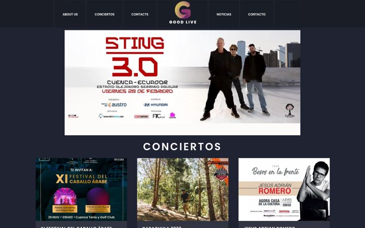 Screenshot of goodlive.com.ec