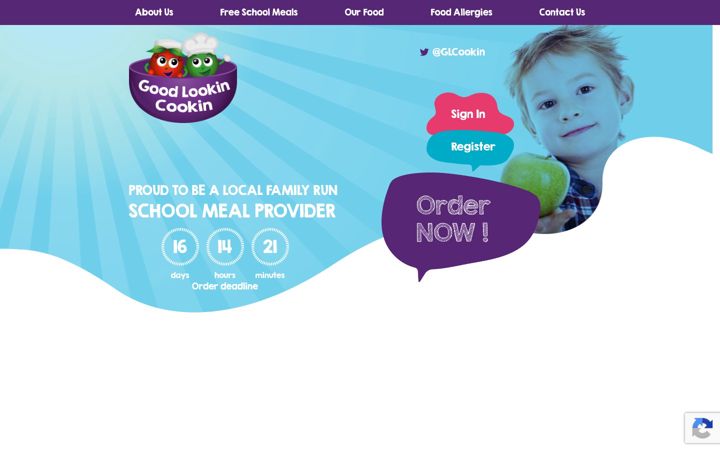 Screenshot of goodlookincookin.co.uk