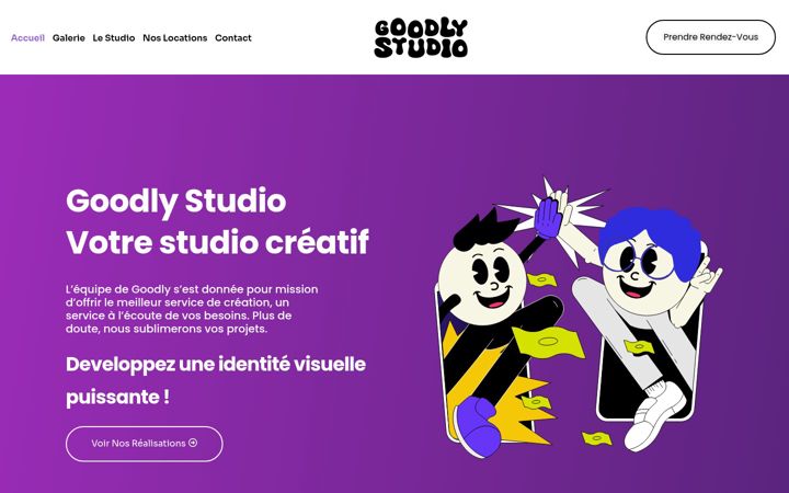 Screenshot of goodlystudio.fr