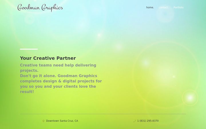 Screenshot of goodman-graphics.com