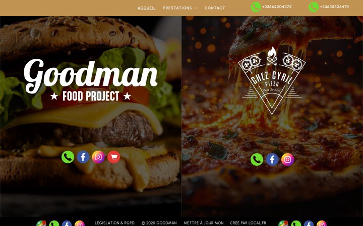 Screenshot of goodmanfoodproject.fr