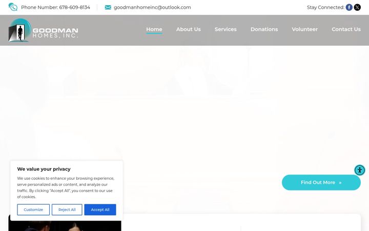Screenshot of goodmanhomesinc.org