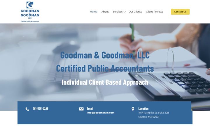 Screenshot of goodmanllc.com