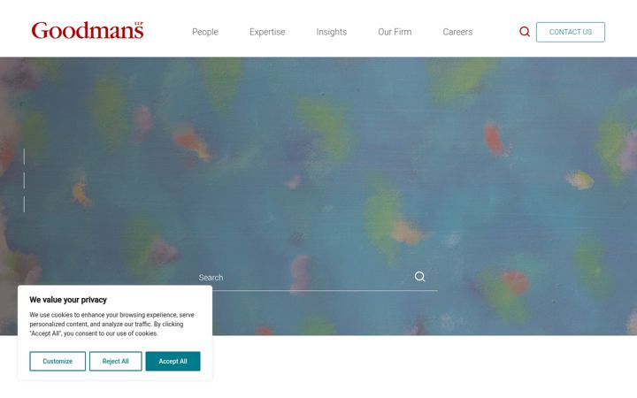 Screenshot of goodmans.ca