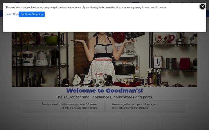Screenshot of goodmans.net