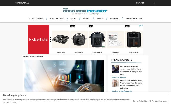 Screenshot stránky goodmenproject.com