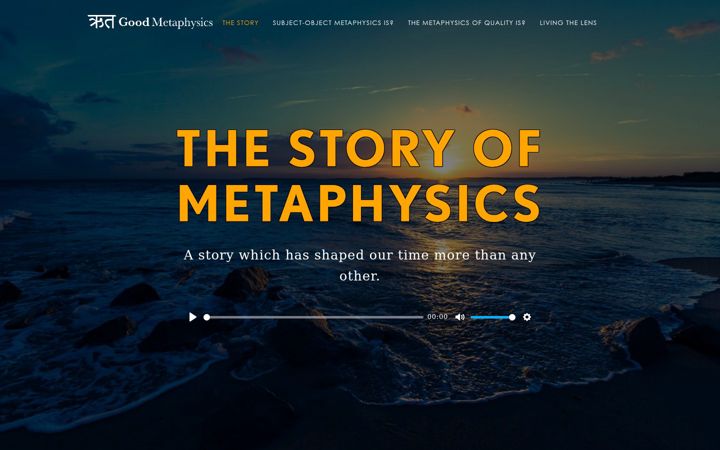 Screenshot of goodmetaphysics.com