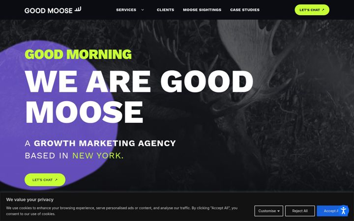 Screenshot of goodmoose.co