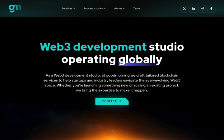 Screenshot of goodmorning.dev