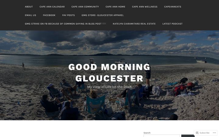 Screenshot of goodmorninggloucester.com