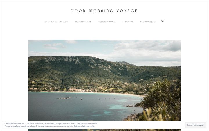 Screenshot of goodmorningvoyage.com
