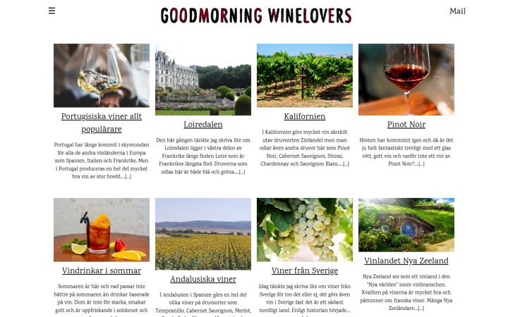 Screenshot of goodmorningwinelovers.se