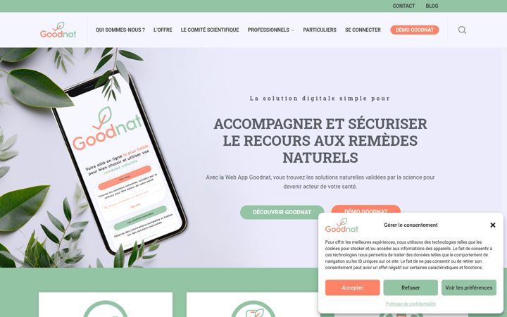 Screenshot of goodnat.fr