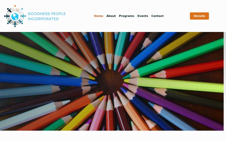 Screenshot of goodnesspeople.org