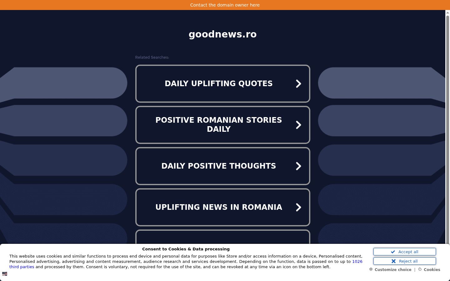 Capture d'écran de la bannière de consentement affichée avant toute interaction