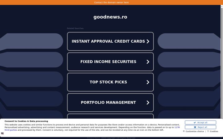 Screenshot of goodnews.ro