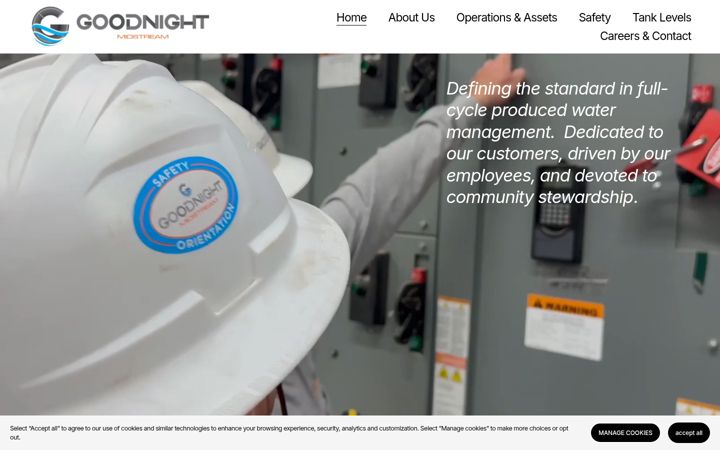 Screenshot of goodnightmidstream.com