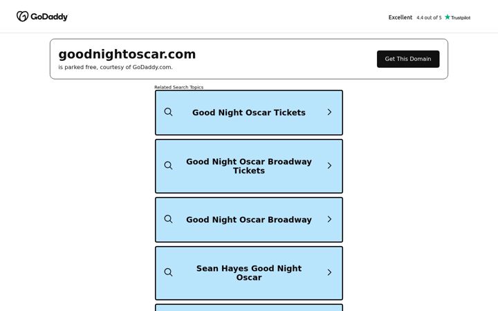 Screenshot of goodnightoscar.com