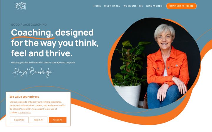 Screenshot of goodplacecoaching.co.uk