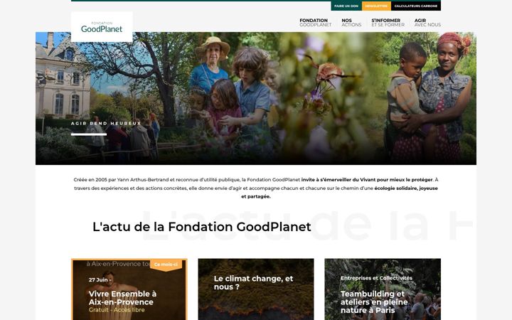 Screenshot of goodplanet.org