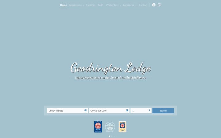 Screenshot of goodringtonlodge.co.uk