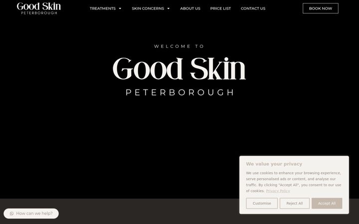 Screenshot of goodskinpeterborough.co.uk