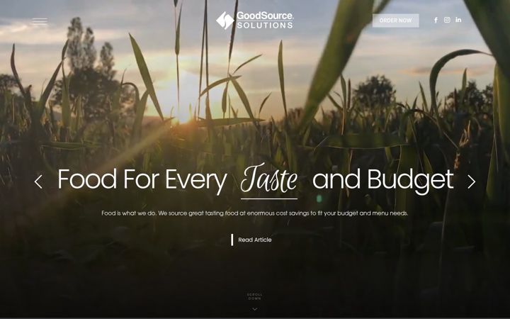 Screenshot of goodsource.com