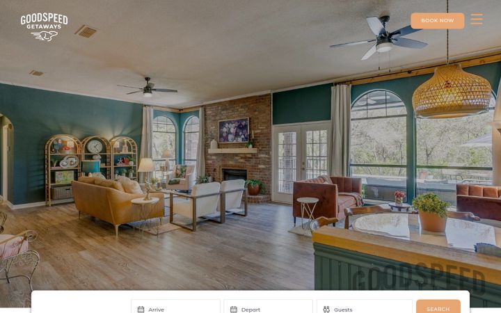 Screenshot of goodspeedgetaways.com