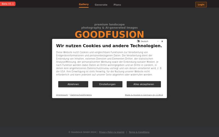 Screenshot of goodstock.eu