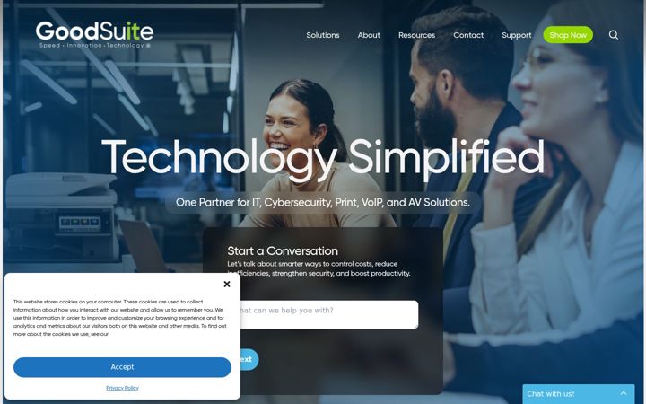 Screenshot of goodsuite.com
