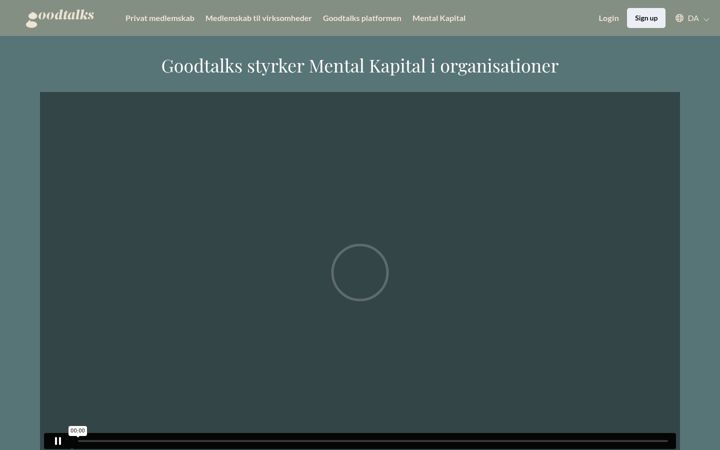Screenshot of goodtalks.dk
