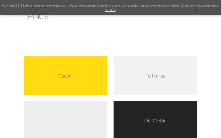 Screenshot of goodthings.com.pl